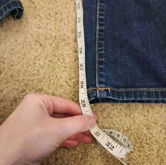 Mossimo Modern Bootcut Size 4S Blue Jeans 28" Waist Flare 99% Cotton #C49 - Picture 5 of 5